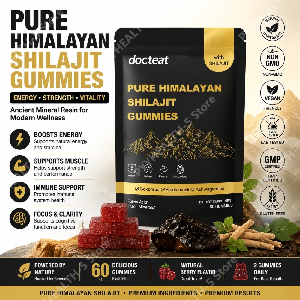 Natural Herbal Wellness - ドクテート ピュアヒマラヤン シラジット グミ アシュワガンダ配合 天然ハーブ