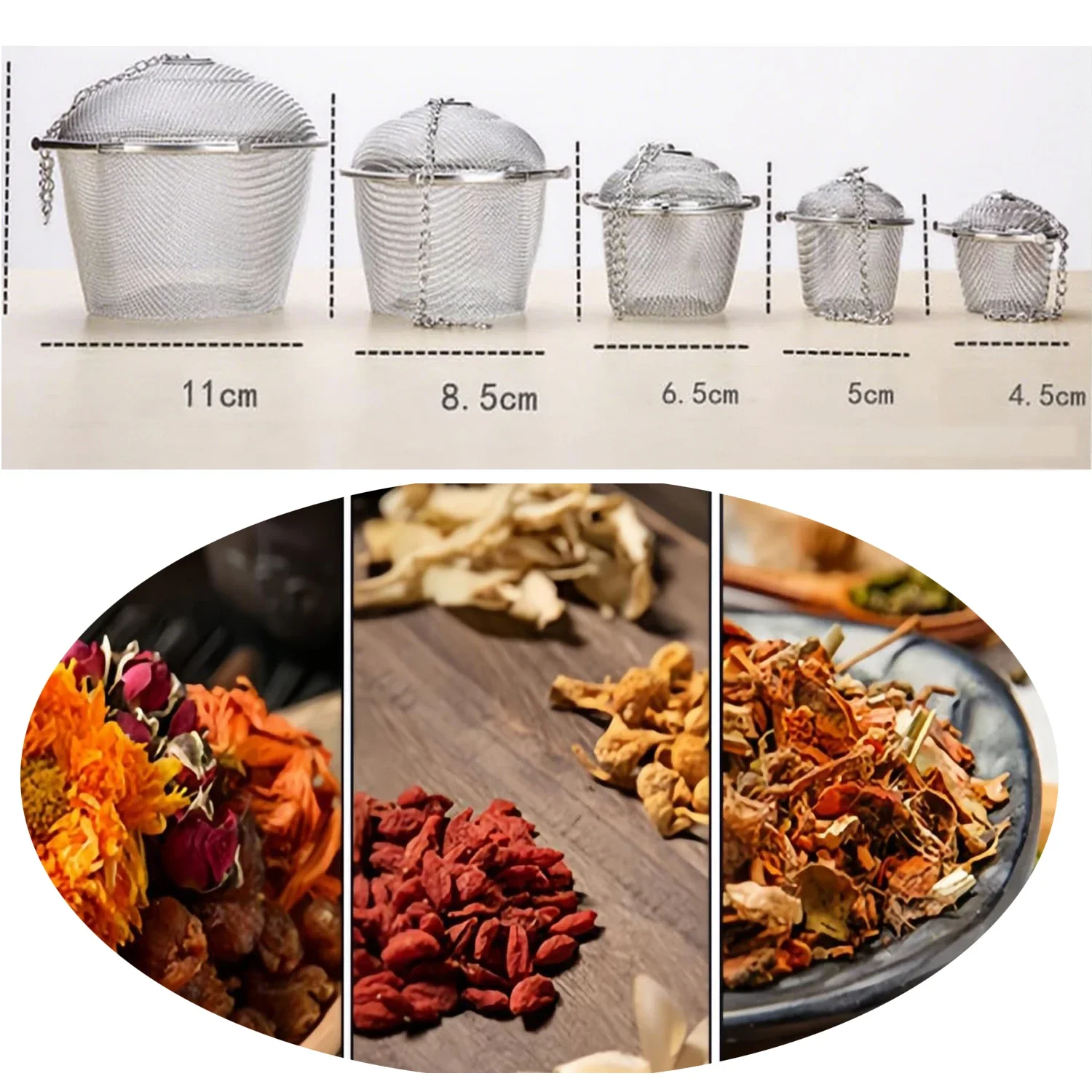 1-2 個ステンレス鋼ティースパイスストレーナー調味料ボール - Herbal Wellness Supplement のレビューと価格