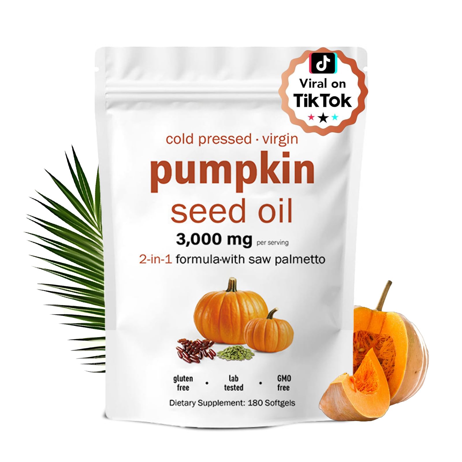 2BAG パンプキンシードオイル（ノコギリヤシカプセル入り） - Tulsi Holy Basil のレビューと価格