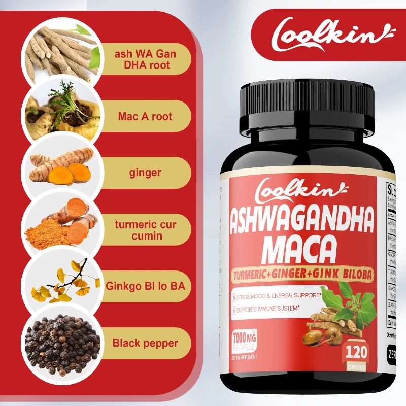 アシュワガンダとマカのサプリメント - ストレス、気分、体力 - Valerian Root Capsule のレビューと価格