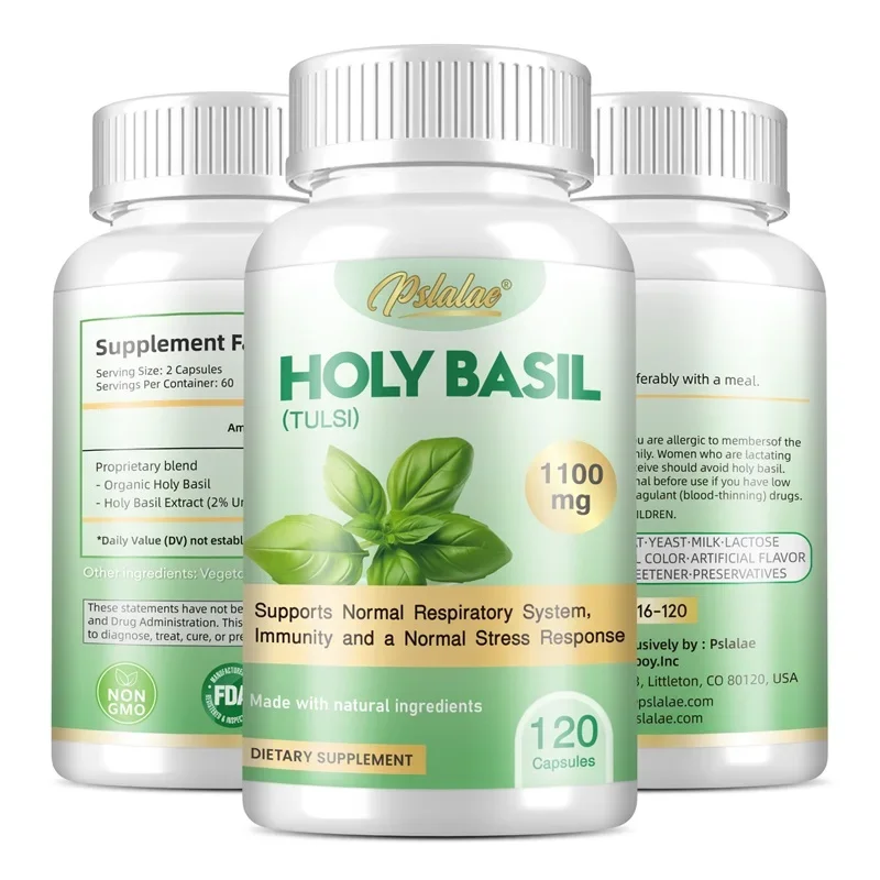 ホーリーバジルカプセル - 免疫力を高め、ストレスを軽減し、 - Tulsi Holy Basil のレビューと価格