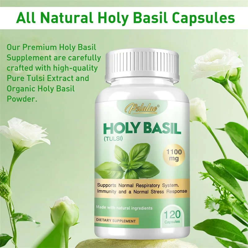 ホーリーバジルカプセル - 免疫力を高め、ストレスを軽減し、 - Tulsi Holy Basil のレビューと価格
