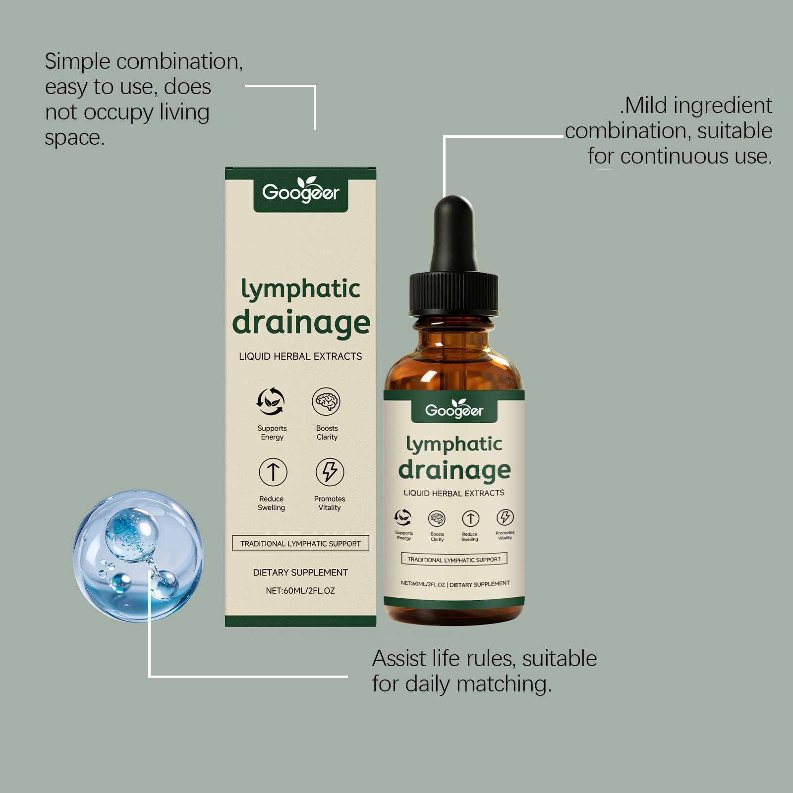 リンパドレナージュドロップス 11-in-1 ハーバルリンパ - Natural Herbal Wellness のレビューと価格