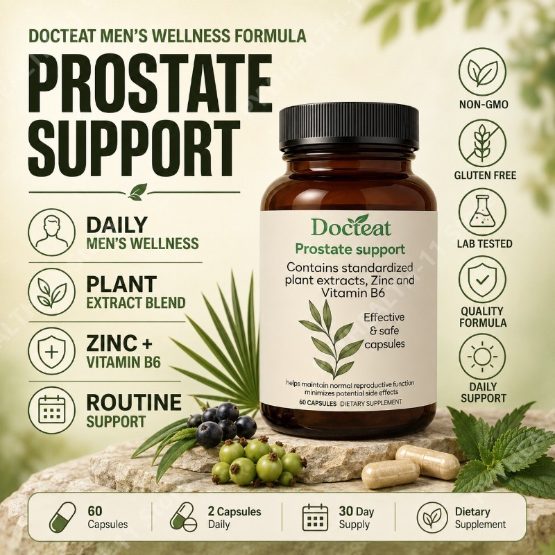 ノコギリヤシカプセル（イラクサ根、亜鉛、ビタミンB6配合）男 - Herbal Wellness Supplement のレビューと価格